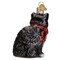Old World Christmas 3.5 Inch Tuxedo Kitty Christmas Tree Ornament , Black Cat Regal